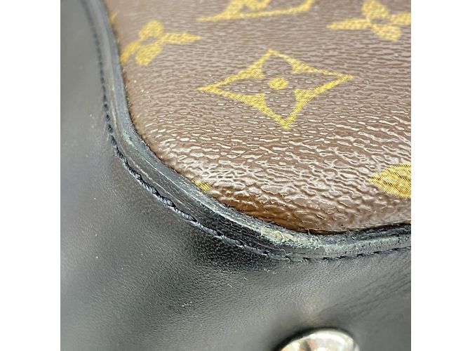 Borsa Boston Monogram Macassar Neo Greenwich di Louis Vuitton Marrone Nero - vista 7