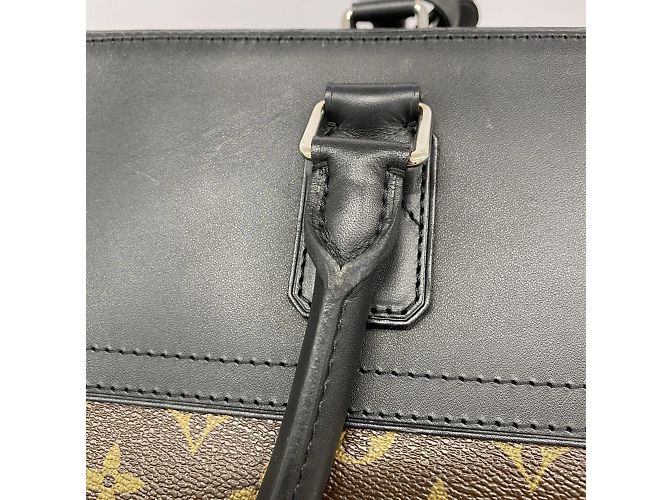 Borsa Boston Monogram Macassar Neo Greenwich di Louis Vuitton Marrone Nero - vista 9
