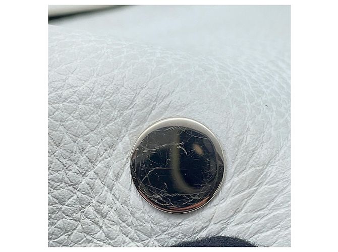 Hermès Borsa a Spalla Hermes Vespa PM Nero Bianco - vista 10