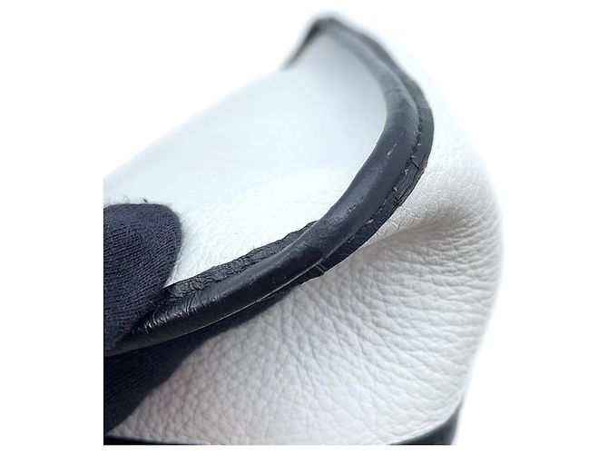 Hermès Borsa a Spalla Hermes Vespa PM Nero Bianco - vista 12