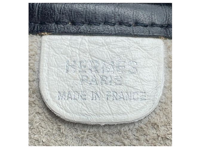 Hermès Borsa a Spalla Hermes Vespa PM Nero Bianco - vista 18