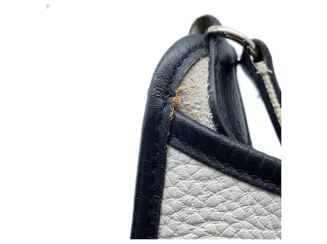 Hermès Borsa a Spalla Hermes Vespa PM Nero Bianco - vista 6