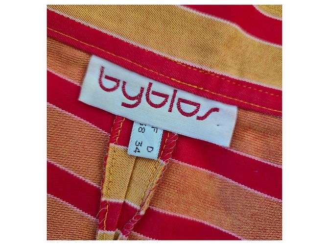 Vestido de verano a rayas Byblos Roja Multicolor - vista 3