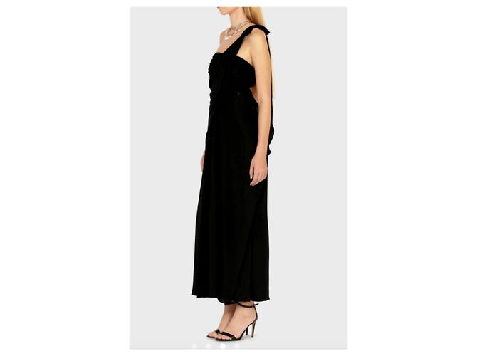 Chanel Abendkleid Night Evening aus schwarzer Seide - Ansicht 3