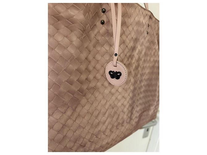 Borsa tote Intreccio Mirage di Bottega Veneta rosa - vista 5