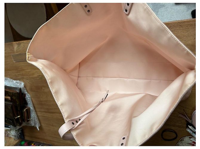 Borsa tote Intreccio Mirage di Bottega Veneta rosa - vista 6