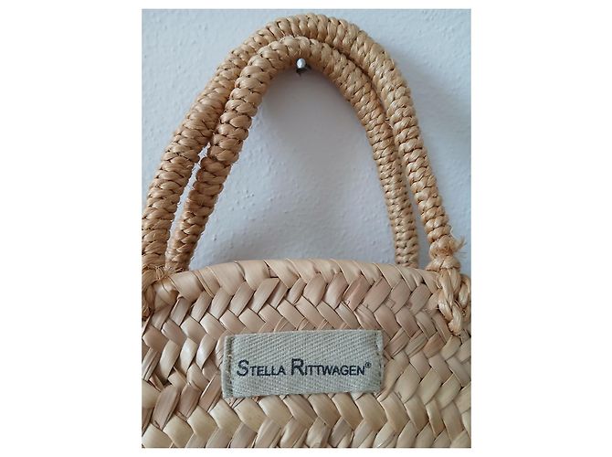 Autre Marque Rotondo Strohtasche Beige - Ansicht 3