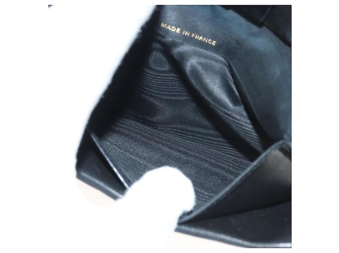 CHANEL Portafoglio Lungo Pelle Caviar Nero Oro CC Auth bs27231 D'oro - vista 18