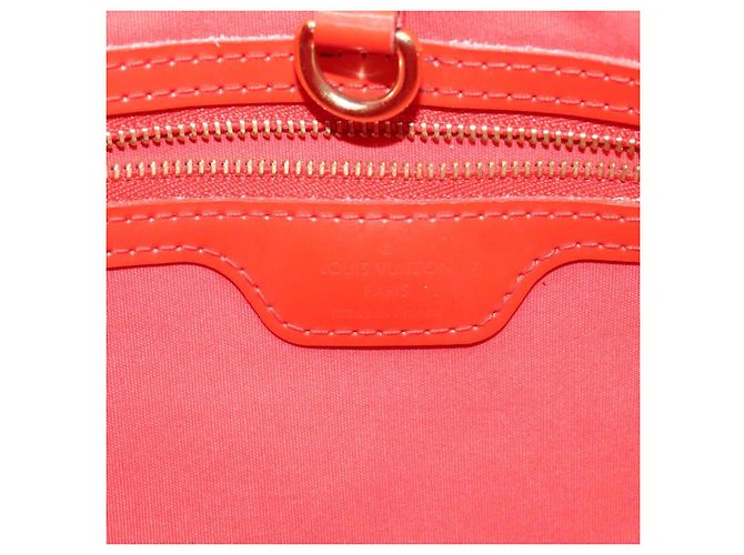 LOUIS VUITTON Borsa Wilshire PM Monogram Vernis Arancione Tramonto M93644 Auth 130399 - vista 10