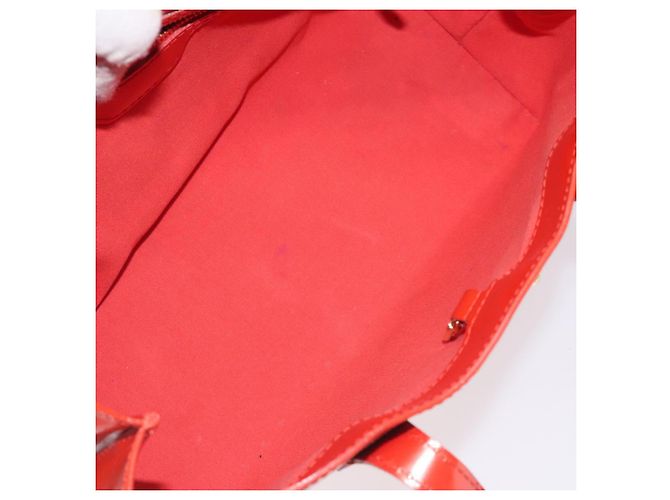 LOUIS VUITTON Borsa Wilshire PM Monogram Vernis Arancione Tramonto M93644 Auth 130399 - vista 11