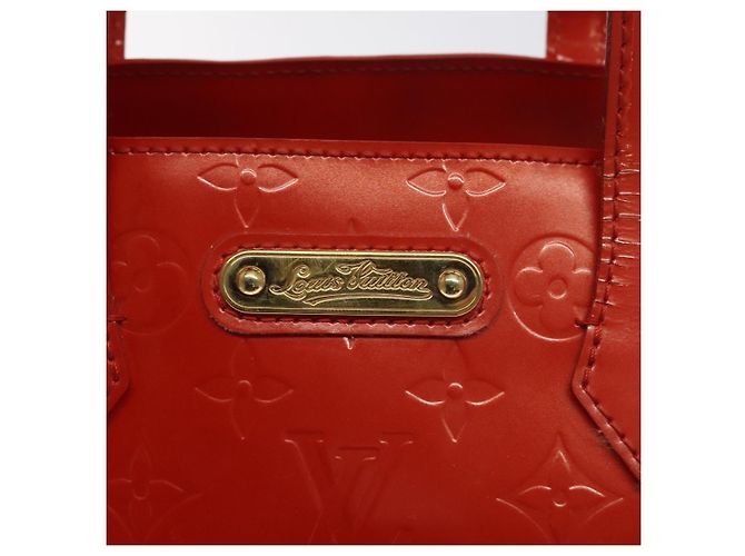LOUIS VUITTON Borsa Wilshire PM Monogram Vernis Arancione Tramonto M93644 Auth 130399 - vista 17