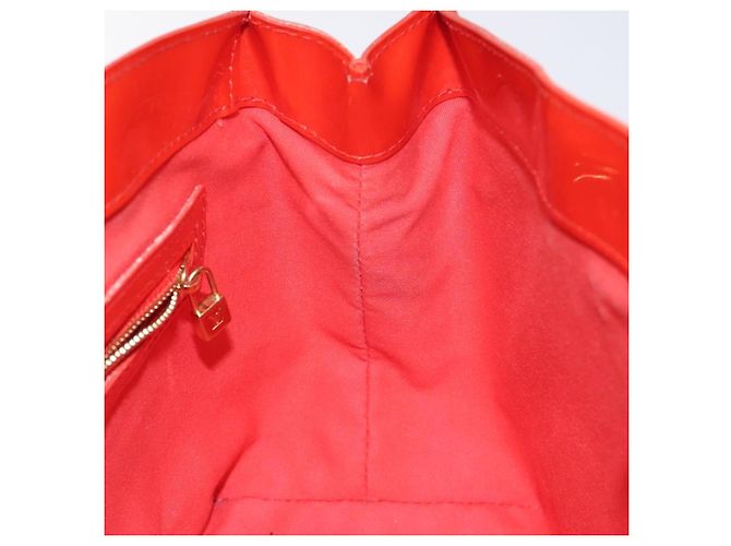 LOUIS VUITTON Borsa Wilshire PM Monogram Vernis Arancione Tramonto M93644 Auth 130399 - vista 18