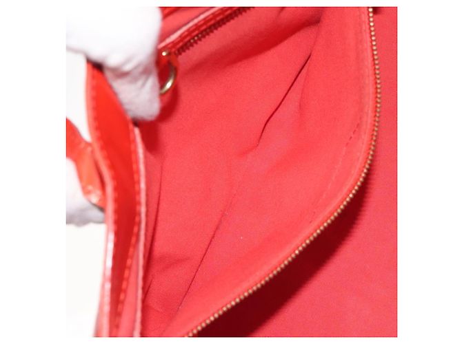 LOUIS VUITTON Borsa Wilshire PM Monogram Vernis Arancione Tramonto M93644 Auth 130399 - vista 20