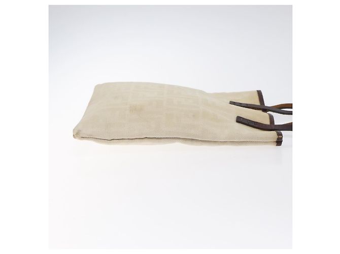 FENDI Zucca Canvas Handtasche Beige Braun Auth ti3258 - Ansicht 3