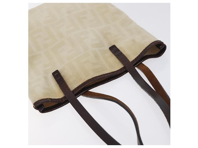 FENDI Zucca Canvas Handtasche Beige Braun Auth ti3258 - Ansicht 6
