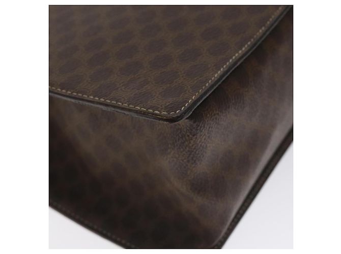 Céline Borsa a spalla in tela Macadam CELINE PVC marrone oro Auth 130361 D'oro - vista 16