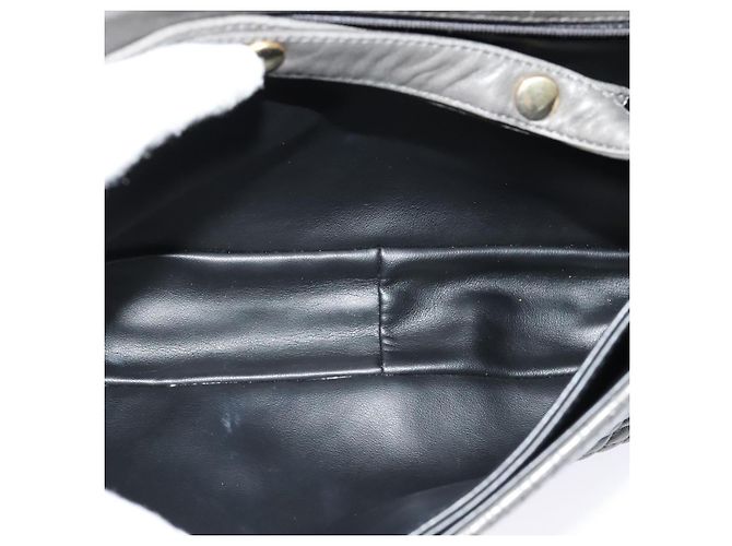 BALLY Borsa a Spalla in Pelle Grigia Dorata Auth bs27172 Marrone D'oro - vista 12