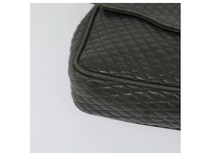 BALLY Borsa a Spalla in Pelle Grigia Dorata Auth bs27172 Marrone D'oro - vista 14