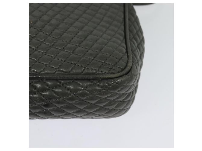 BALLY Borsa a Spalla in Pelle Grigia Dorata Auth bs27172 Marrone D'oro - vista 16
