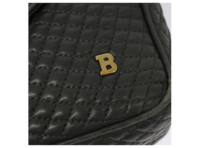 BALLY Borsa a Spalla in Pelle Grigia Dorata Auth bs27172 Marrone D'oro - vista 17