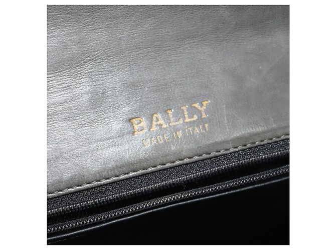 BALLY Borsa a Spalla in Pelle Grigia Dorata Auth bs27172 Marrone D'oro - vista 19