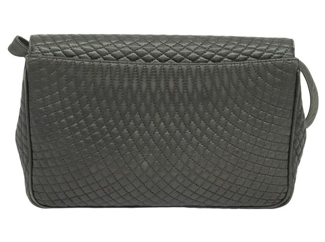 BALLY Borsa a Spalla in Pelle Grigia Dorata Auth bs27172 Marrone D'oro - vista 2