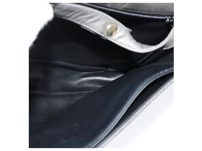 BALLY Borsa a Spalla in Pelle Grigia Dorata Auth bs27172 Marrone D'oro - vista 20
