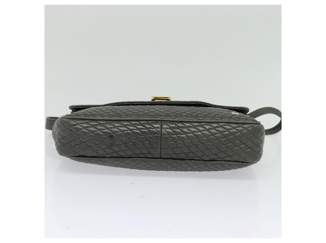 BALLY Borsa a Spalla in Pelle Grigia Dorata Auth bs27172 Marrone D'oro - vista 5