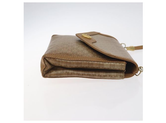 Céline Borsa a spalla in tela Macadam CELINE marrone oro Auth BA3592 D'oro - vista 3