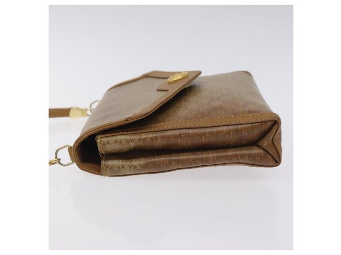 Céline Borsa a spalla in tela Macadam CELINE marrone oro Auth BA3592 D'oro - vista 4