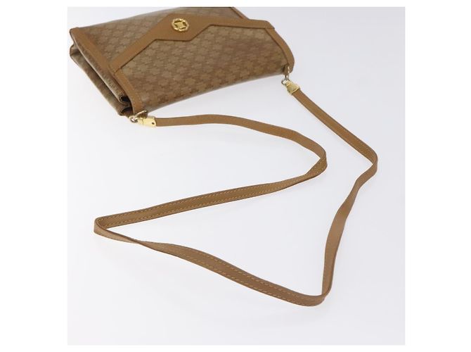 Céline Borsa a spalla in tela Macadam CELINE marrone oro Auth BA3592 D'oro - vista 7