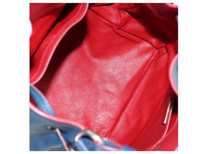 Borsa a Spalla PRADA in Pelle Blu Argento Autentica 127875V - vista 10