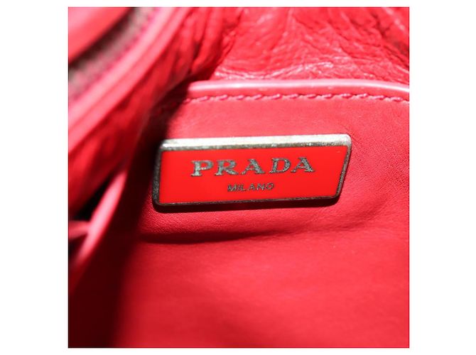 Borsa a Spalla PRADA in Pelle Blu Argento Autentica 127875V - vista 20