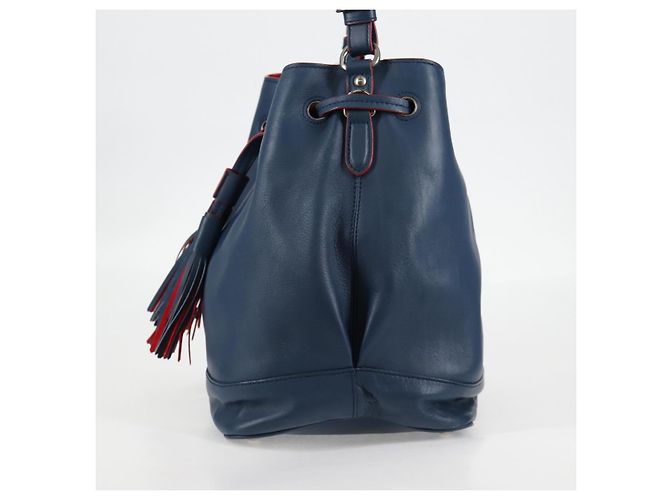 Borsa a Spalla PRADA in Pelle Blu Argento Autentica 127875V - vista 3