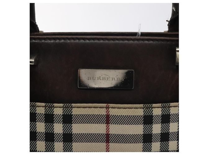 BURBERRY Nova Check Handtasche aus Canvas Beige Auth BA3554 - Ansicht 17