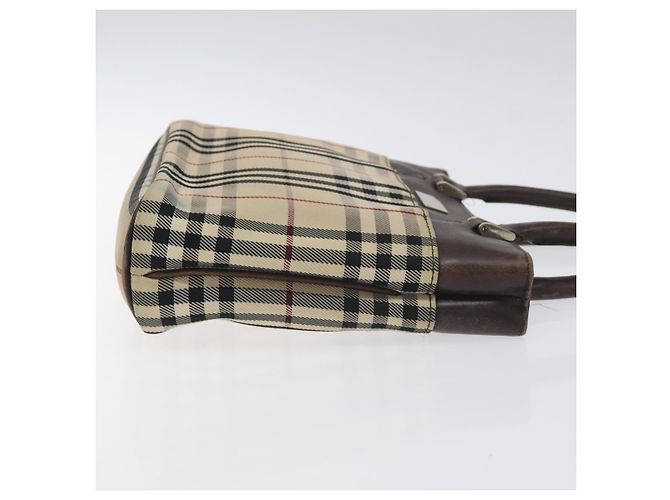 BURBERRY Nova Check Handtasche aus Canvas Beige Auth BA3554 - Ansicht 3