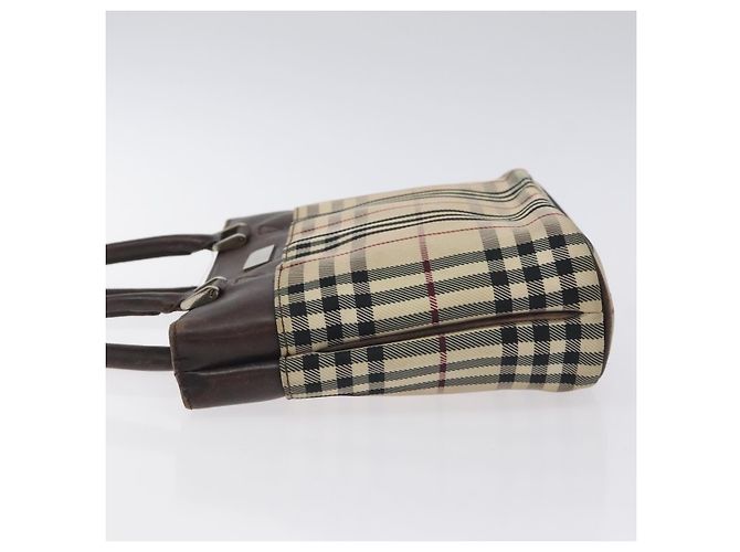 BURBERRY Nova Check Handtasche aus Canvas Beige Auth BA3554 - Ansicht 4