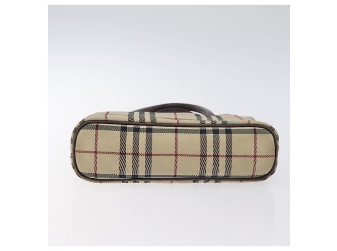 BURBERRY Nova Check Handtasche aus Canvas Beige Auth BA3554 - Ansicht 5