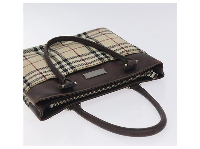BURBERRY Nova Check Handtasche aus Canvas Beige Auth BA3554 - Ansicht 6
