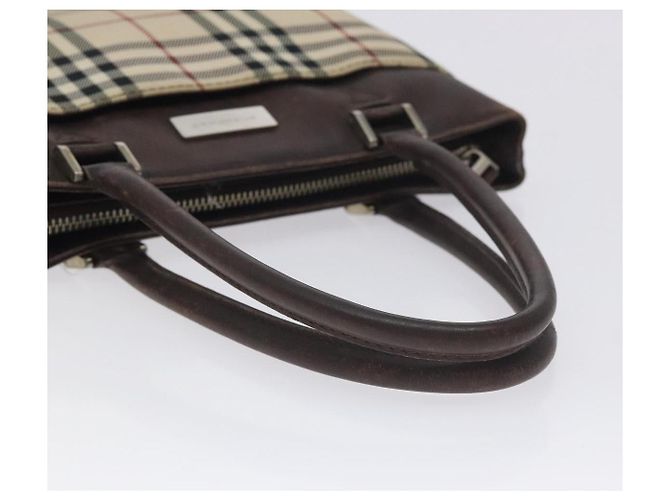 BURBERRY Nova Check Handtasche aus Canvas Beige Auth BA3554 - Ansicht 7