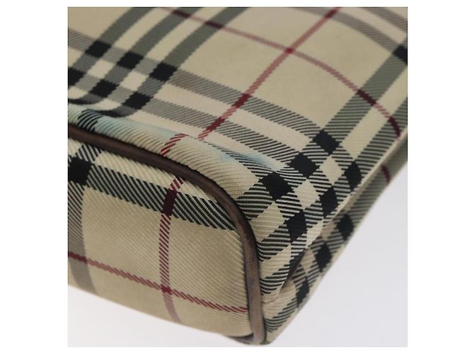 BURBERRY Nova Check Handtasche aus Canvas Beige Auth BA3554 - Ansicht 9