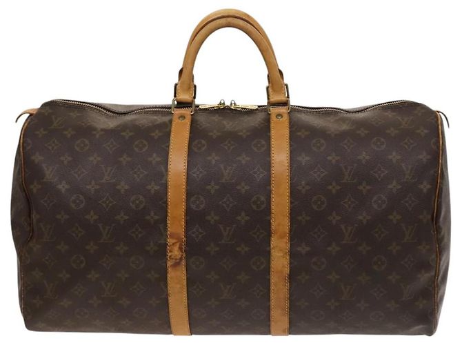 LOUIS VUITTON Monogram Keepall 55 Borsa Boston M41424 LV Auth 128652 Monogramma - vista 13