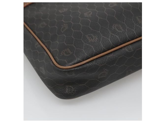 Borsa da lavoro in tela a nido d'ape Christian Dior PVC nera e oro Auth BA3097 - vista 14