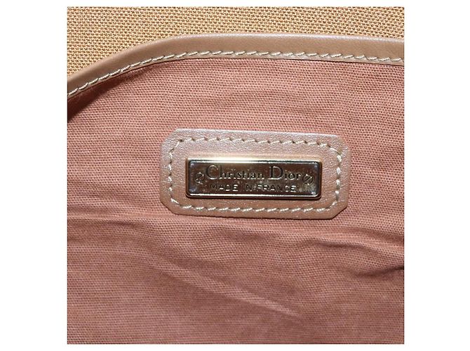 Borsa da lavoro in tela a nido d'ape Christian Dior PVC nera e oro Auth BA3097 - vista 17