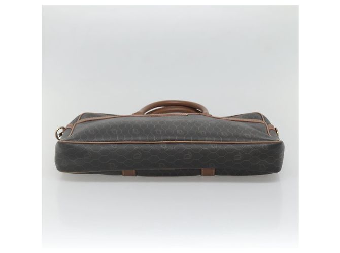 Borsa da lavoro in tela a nido d'ape Christian Dior PVC nera e oro Auth BA3097 - vista 5
