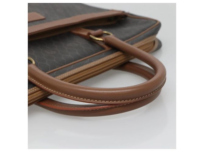 Borsa da lavoro in tela a nido d'ape Christian Dior PVC nera e oro Auth BA3097 - vista 7