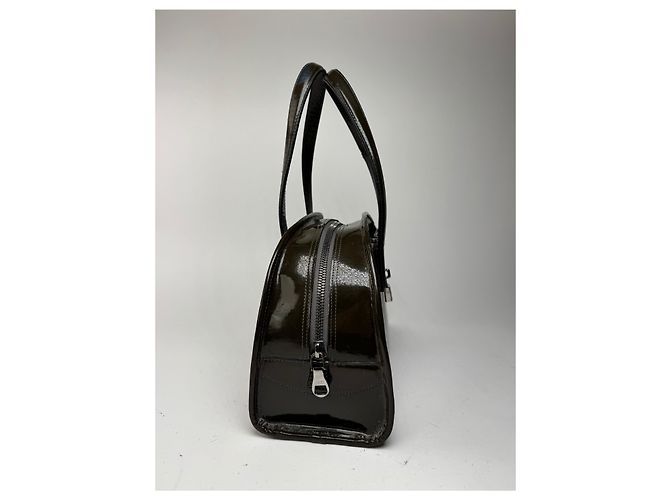 Vintage Loewe Patentasche grün - Ansicht 4