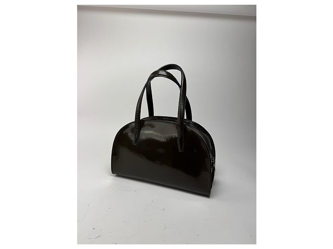 Vintage Loewe Patentasche grün - Ansicht 5