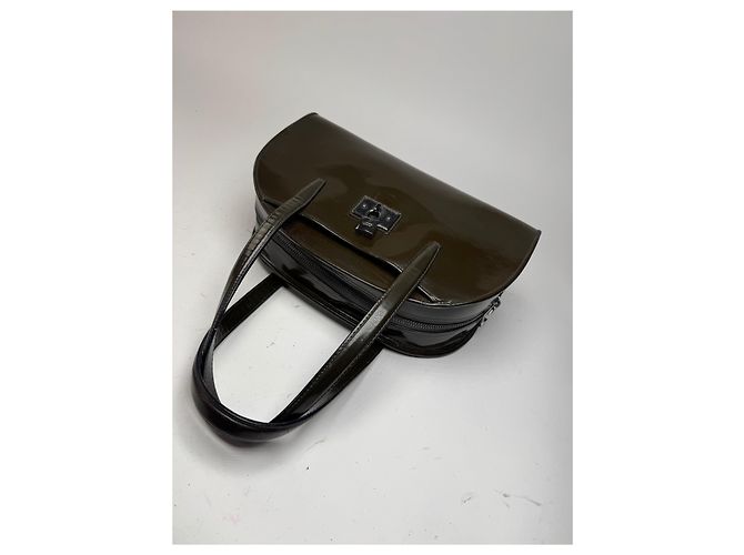 Vintage Loewe Patentasche grün - Ansicht 8