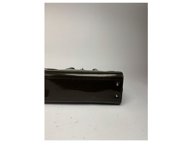 Vintage Loewe Patentasche grün - Ansicht 9